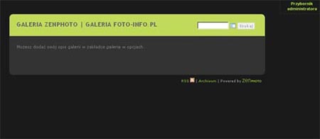 Instalacja galerii Zenphoto Instalacja galerii Zenphoto